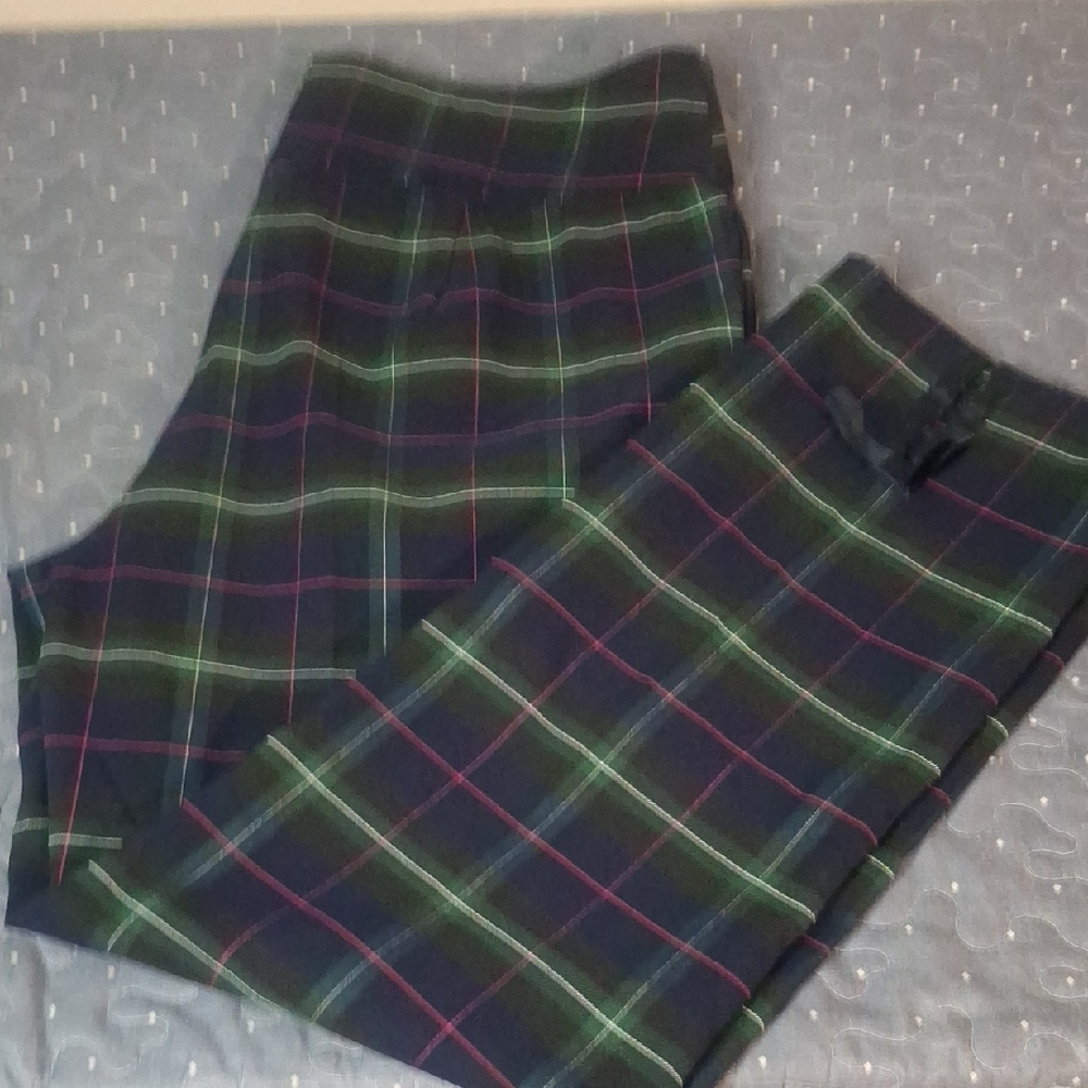 Crown & Ivy Plaid Trousers size 14